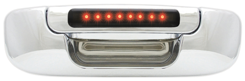 IPCW DLR02CT Chrome Tailgate Handle w//Red LED /& Clear Lens for 02-08 Dodge Ram